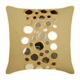 thumbnail image 1 of Cushion Cover, Throw Pillow Cover 18x18 inch (45x45 cm) Beige, Designer Beige Throw Pillow Cover, Mirror Pillow Cover, Square Cotton Canvas Pillow Cover, Geometric Throw - Reflectors, 1 of 3
