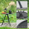 thumbnail image 4 of Table Basse Ronde Extérieure Pliante Petite Table Ronde Portable et Réglable Table de Camping Équipement de Camping Pique-Nique à Double Couche avec Support Lumineux Table Basse Tables de Pique-Nique pour l'Extérieur, 4 of 6