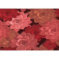 thumbnail image 1 of Ahgly Company Tapis d'Intérieur Rectangulaires Transitionnels Rouges Lavables à la Machine, 5 Pieds x 7 Pieds, 1 of 7