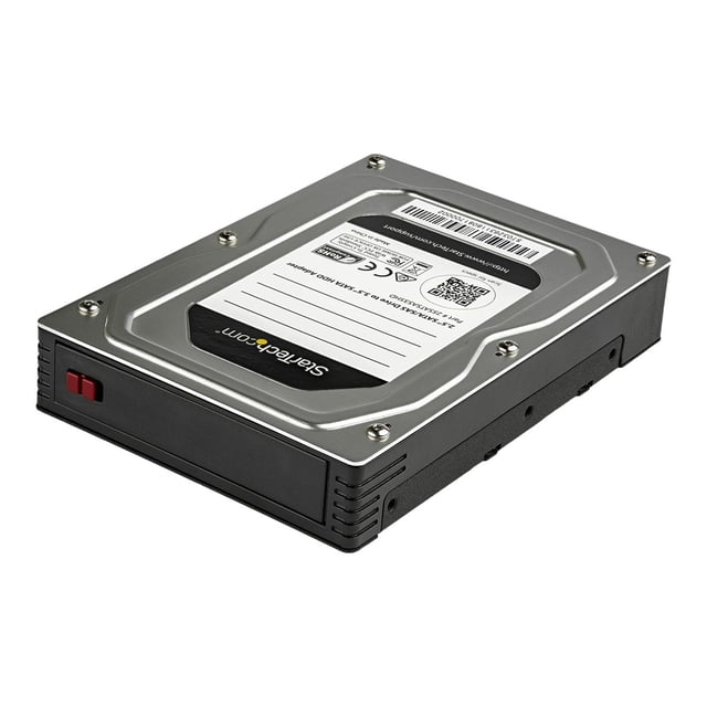 StarTech.com Adaptateur de Disque Dur 2,5 vers 3,5 - pour SSD/HDS SATA et SAS - Boîtier SSD - Boîtier HDD - Boîtier de Disque Dur Interne (25SATSAS35HD) - Boîtier de Stockage - 2,5 Pouces - SATA 6Gb/s / SAS 6Gb/s - SAS 6Gb/s, SATA 6Gb/s - Noir, Argent