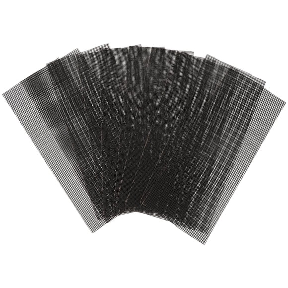 Shisuyan 10pcs Wet And Dry Sandpapers Mesh Sanding Sheets for Jade Furniture Metal(240 Grits)