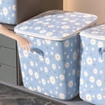thumbnail image 1 of HCBY Foldable Quilt Storage Bag with Double Zipper, Portable Clothes Organizer for Closet, Space Saving Winter Cup Storage Box for Dorm, Versatile Moving Bag for Blankets Bedding, 1 of 8