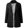 thumbnail image 4 of EGNMCR Womens Casual Pocketed Office Blazers Oversized Open Front Cardigans Jacket Work Suit, 4 of 6