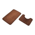 thumbnail image 2 of Bathroom Rug Set 2 Piece Soft Foam Bath Mat with U-Shaped Toilet Seat Cushion Non-Slip Backing Microfiber Thick Absorbent Machine Washable Comfort Floor Mats Contoured Bathroom Mat Set, 2 of 2
