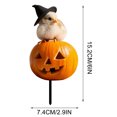 thumbnail image 3 of Halloween Metal Iron Yard Stake for Garden Decor, Ground Insert with Spooky Designs, Weather-Resistant for Outdoor Celebrations, Easy Plug-in Installation, 3 of 5