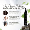 thumbnail image 4 of Herbishh Black Hair Root Touch up Pen, Instant Gray Coverage & Thin Hair Cover up, Concealer for Hairlines, Water Resistant & Semi Permanent Smudge Proof Hair Color, Washable,0.68 fl. Oz, 4 of 5