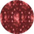 thumbnail image 1 of Ahgly Company Machine Washable Indoor Round Transitional Crimson Red Area Rugs, 6' Round, 1 of 7