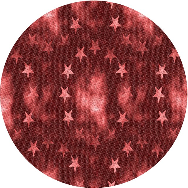 Ahgly Company Machine Washable Indoor Round Transitional Crimson Red Area Rugs, 6' Round