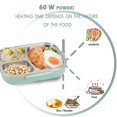 thumbnail image 4 of Wzzjkit Three Compartments Leakage Proof Heating Electrical Lunch Box Plug in Heat Preservation Two in One Lunch Box, 4 of 6