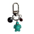 thumbnail image 1 of Porte-clés Tortue de Voyage Pendentif Lettre Turquoise Bijoux, 1 of 2