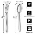 thumbnail image 2 of Mirdinner 24 Pcs Dinner Forks and Spoons Set, Stainless Steel Silverware Flatware Set, Salad Fork and Soup Spoon, Using for Home, Kitchen or Restaurant, Mirror Polished, Dishwasher Safe, 2 of 6