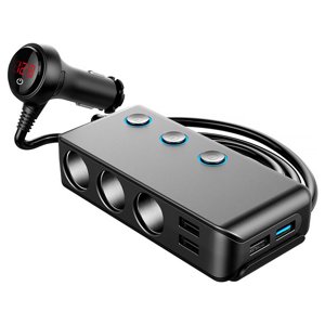 4 Port USB Voiture Chargeur rapide voiture allume-cigare monocommande voiture Socket Adaptateur de voiture produit