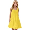 thumbnail image 1 of RXIRUCGD 2025 Vêtements d'Été pour Enfants Robe Décontractée Mignonne à Manches Courtes et Col Rond pour Enfants et Filles, 1 of 6
