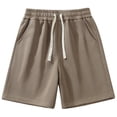 thumbnail image 1 of Diufon Men's Athletic Shorts Drawstring Waisted Outdoor Sport Shorts Spring Summer Hiking Shorts with Pockets, 1 of 6