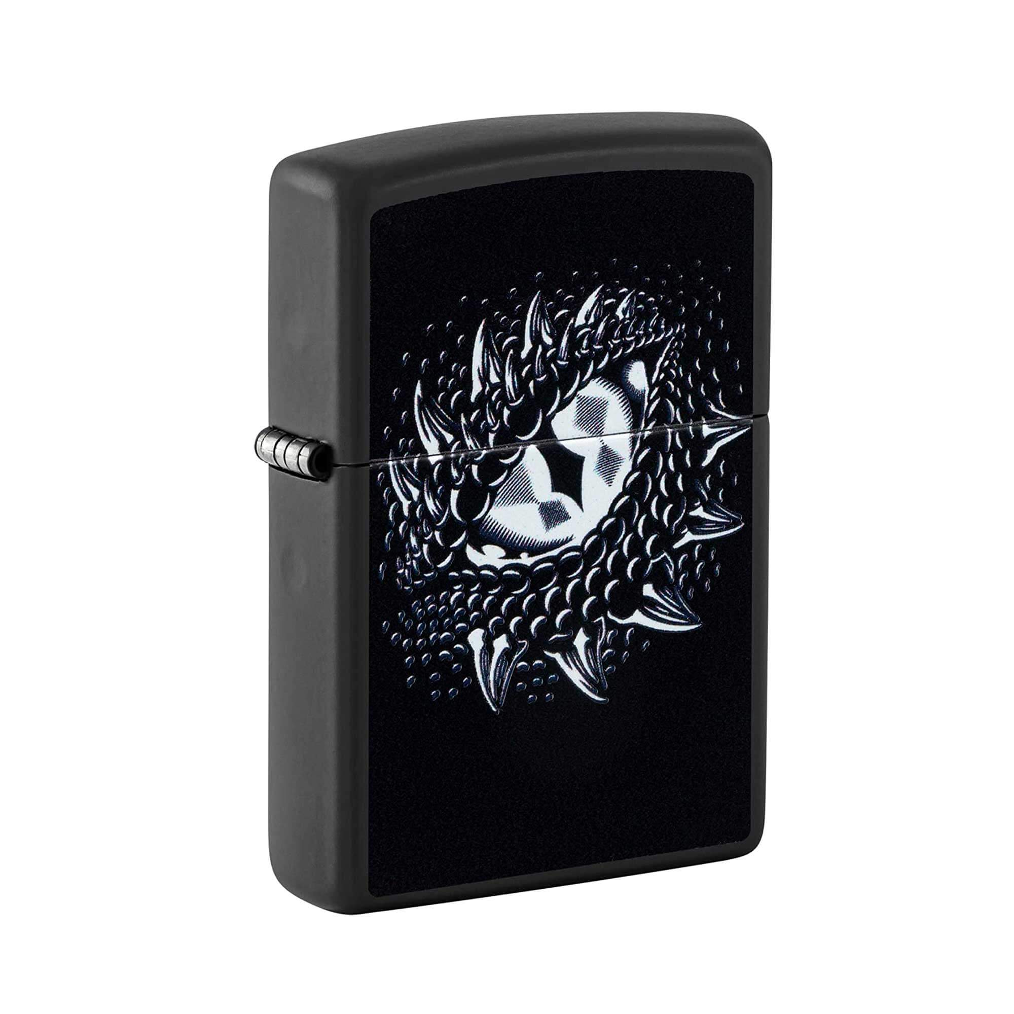 Zippo 48608 Black Light Dragon Eye Design Windproof Pocket Lighter