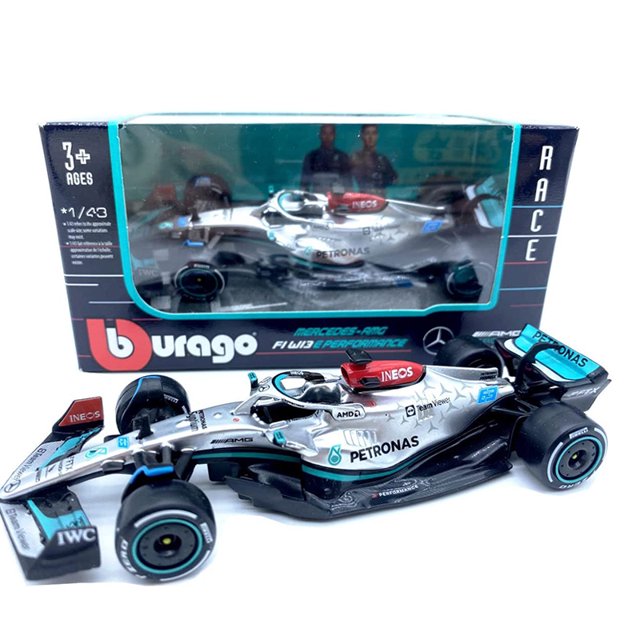 1:43 Aston Martin AMR23 Mercedes W14 Red Bull RB19 Miami GP Ferrari SF23 Alpine A523 F1 Modèle Formule Voiture Statique Course W13-63