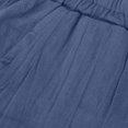 thumbnail image 4 of VEKDONE Womens Linen Long Pants Blue S, 4 of 5