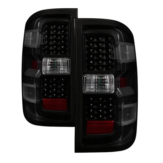 Xtune Assemblage de Feu Arrière - LED 9036552 Assemblage de Feu Arrière - LED; Lentille Noire Fumée; Boîtier Noir; Ampoule LED; Ampoule Claire; Ensemble de 2