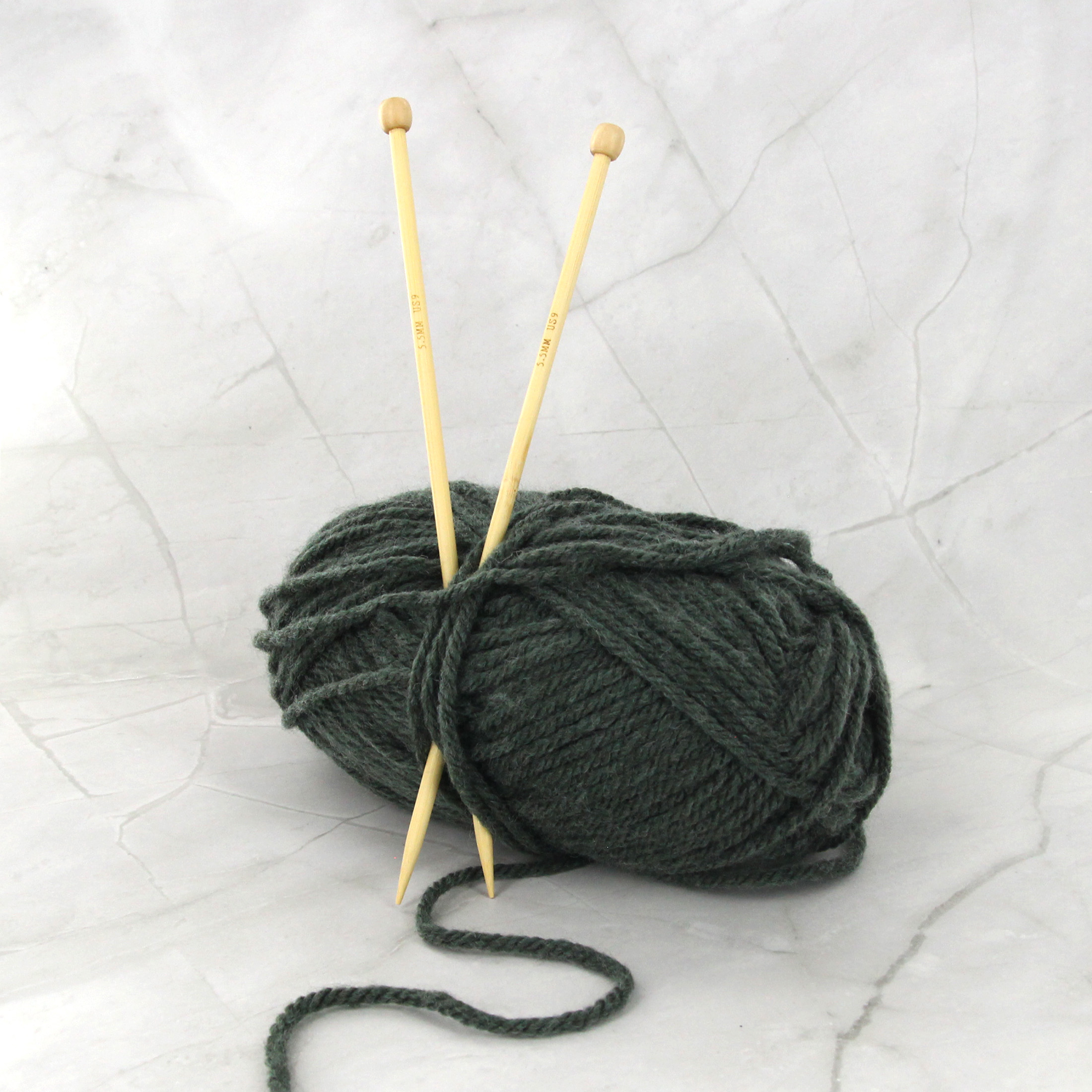 LOVE Knitting Bamboo Single-Point Needles, 25 cm (9.8 in.), 4.5 mm (0.18 in.)