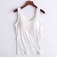 thumbnail image 1 of UPPADA Womens Crewneck Tank Tops Summer Sleeveless Scoop Neck Tees Solid Color Basic Slim Fitted Cami Shirts Womens Tank Tops Camisole Top Built In Bra Adjustable Straps,Clearance on sale, 1 of 4