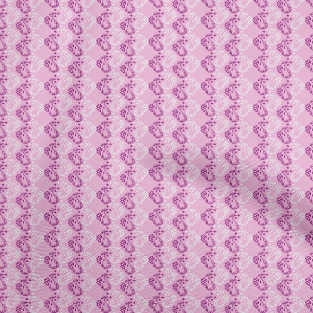 oneOone Rayon Pink Fabric Asian Ikat Sewing Craft Projects Fabric Prints By Yard 56 Inch Wide