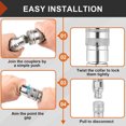 thumbnail image 4 of Quick Connect Couplers, Hydraulic Quick Coupling Carbon Steel 2PCS Safe and Stable  for Skip Steer Loader, 4 of 7