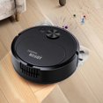 thumbnail image 2 of For Ultra Thin Robotic Vacuum with Mop, Mopping Robot Hoovers for Pet Hair black, 2 of 9
