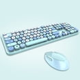 thumbnail image 1 of Amdohai Clavier Mécanique Sans Fil Clavier Rond Clavier de Bureau de Bureau et Ensemble, 1 of 7