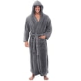 thumbnail image 2 of Intimates Men's Winter Plush Lengthened Shawl Bathrobe Home Clothes Long Sleeved Robe Coat L, 2 of 4