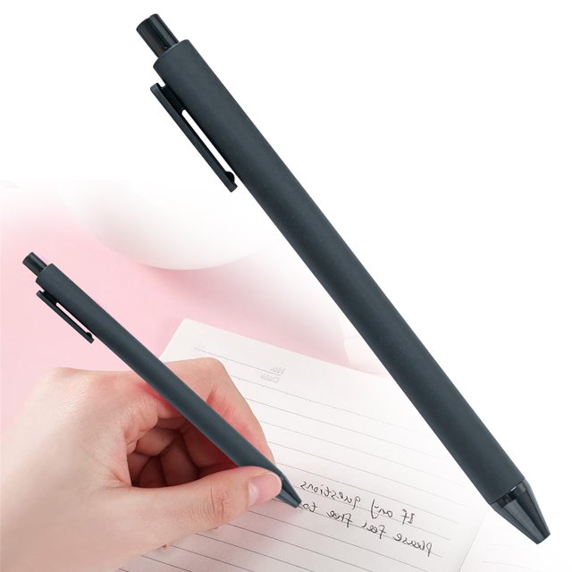 Meiiso Stylo-Bille Rétractable Noir - Pointe Moyenne 1,0 mm, Liquidation d'Inventaire Importante Achat Éclair