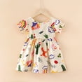 thumbnail image 2 of LUOGENLI Robe Bébé Robes pour Bébés Filles Robe Maxi pour Filles 2025 Vacances Beige 4-5 Ans, 2 of 4