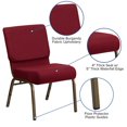 thumbnail image 2 of HERCULES Series 21''W Stacking Church Chair in Burgundy Fabric - Gold Vein Frame, 2 of 9