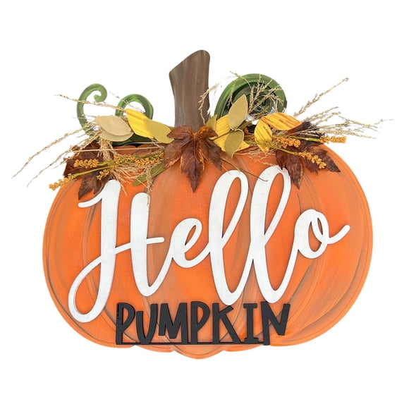 WMQPNNS New Trending Fall Wood Door Hanger Front Door Decor Entry Way Wall Decor Farmhouse Welcome Sign Todays Deals Clearance Sale