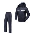 thumbnail image 4 of Motorcycle Raincoat with Jacket and Pants Rain Gear Elastic Transparent Raincoat 3XL Size, 4 of 7