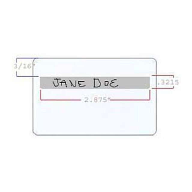 ID Zone Premium White CR80 30 Mil Cartes Signature en PVC - Lot de 1000
