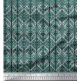 thumbnail image 1 of Soimoi Cotton Voile Fabric Geometric & Paisley Block Print Fabric by The Yard 56 Inch Wide, 1 of 3