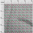 thumbnail image 1 of oneOone Georgette Viscose Fabric Leaves & Floral Block Printed Fabric 1 Yard 42 Inch Wide, 1 of 4