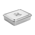 thumbnail image 4 of Rongfmy Cake Pan with Cover Rectangular Stainless Steel Nonstick with Lid DIY Baking Pan 29cmx23.5cm, 4 of 9
