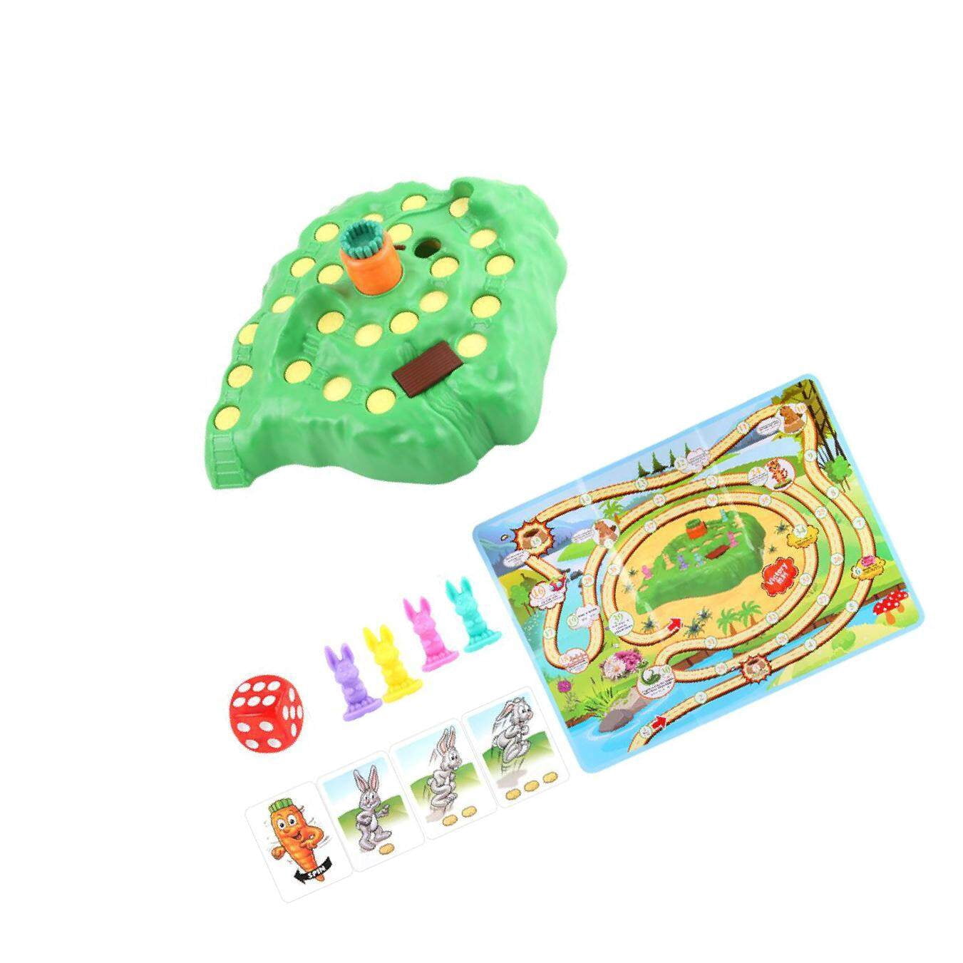 Rabbit Trap Game Board Game Educational Game Rabbit Cross Family Game Toys for Desktop School Kids Gifts Basic Edition