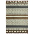 thumbnail image 1 of Casavani Handmade Cotton Durries Bohemian Carpets Multicolor Area Rug 8x8 feet, 1 of 5