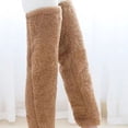 thumbnail image 4 of Decodeary Warm In Plush Over Knee Socks For Toasty Winter Days Comfortable Acrylic Fibers red 1Set, 4 of 6
