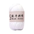 thumbnail image 1 of Birdeem 5 Strands Milk Cotton Doll Crochet Diy Knitting Thread Baby Sweater Wool Ball, 1 of 6