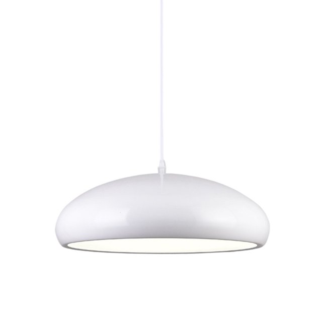 Simple Gloss Dome Metal Pendant Light Fixtures for Kitchen Island, Minimalism Nordic Pendant Lighting Over Dining Room Table, Vintage Ceiling Hanging Lamp Retro Industrial Chandelier