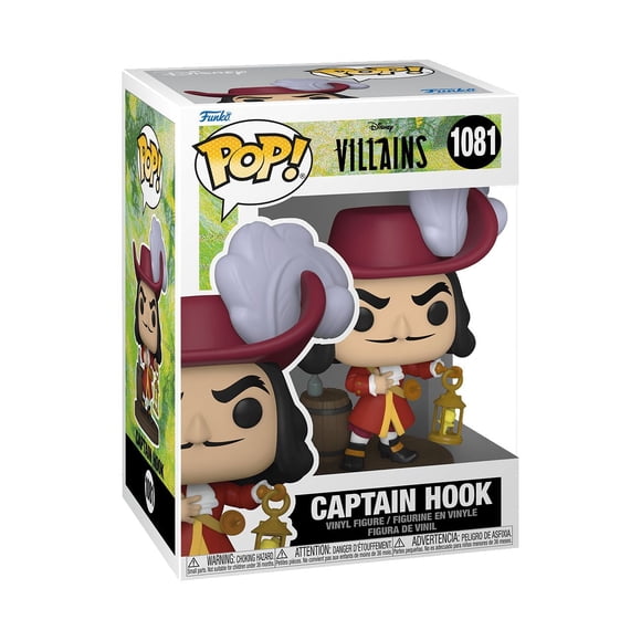 Funko POP Disney: Villains- Captain Hook Figurine En Vinyle