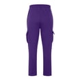 thumbnail image 4 of KIHOUT Pants for Men Cargo Sweatpants Rope Loosening Waist Color Pocket Trousers Loose Sports Trousers, 4 of 5