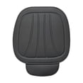 thumbnail image 1 of Black Black Leather Car Seat Cushion With Full Enclosure And Comfortable Padding, 1 of 6
