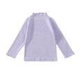 thumbnail image 1 of cfhntfmh Hauts Décontractés pour Filles Garçons Col Roulé Manches Longues Mode Ourlet à Volants Hauts Automne Confortables T-Shirts Unis, 1 of 7