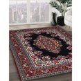 thumbnail image 2 of Ahgly Company Indoor Rectangle Traditional Dark Scarlet Red Medallion Area Rugs, 4' x 6', 2 of 6