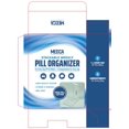 thumbnail image 1 of Weekly Pill Organizer with Pill Cutter - V-Grip Pill Splitter Stackable Pill Medicine, Vitamin Organizer with 4 Times-a-Day Daily Compartments, Pill Reminder with Stackable AM/PM Boxes, 1 of 1