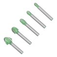 thumbnail image 4 of Bits de Nez Ronds, 5 Pcs Outils de Coupe de Bit de Routeur pour MDF pour Charpentier pour CNC pour Menuiserie, 4 of 8